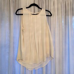 Ann Taylor White Blouse Size Large Tall